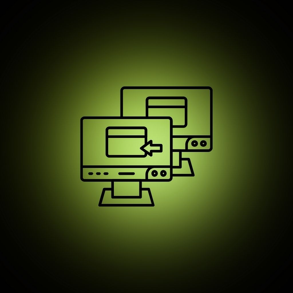 Zwei Monitore als Icon