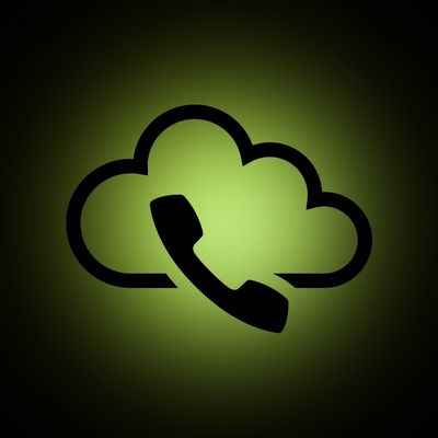 Telefon in einer Wolke als Icon